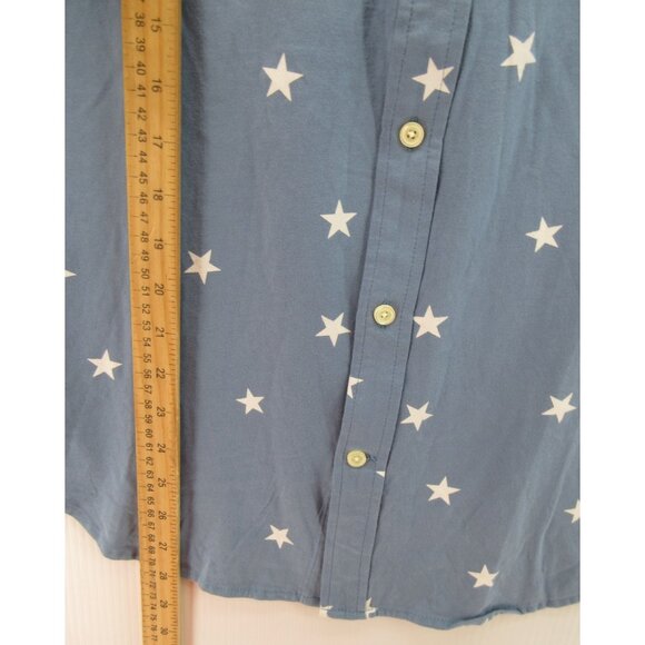 Brooks Brothers Shirt Medium Red Fleece Button Up Stars AOP Cotton NEW - Picture 5 of 11